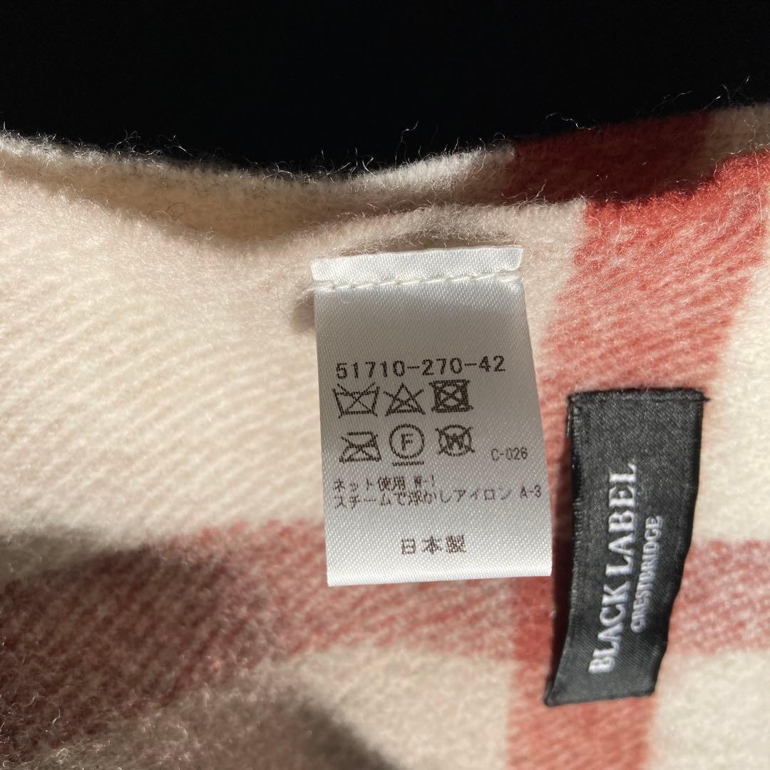 【最終価格　未使用】ブラックレーベル クレストブリッジ　チェック マフラー