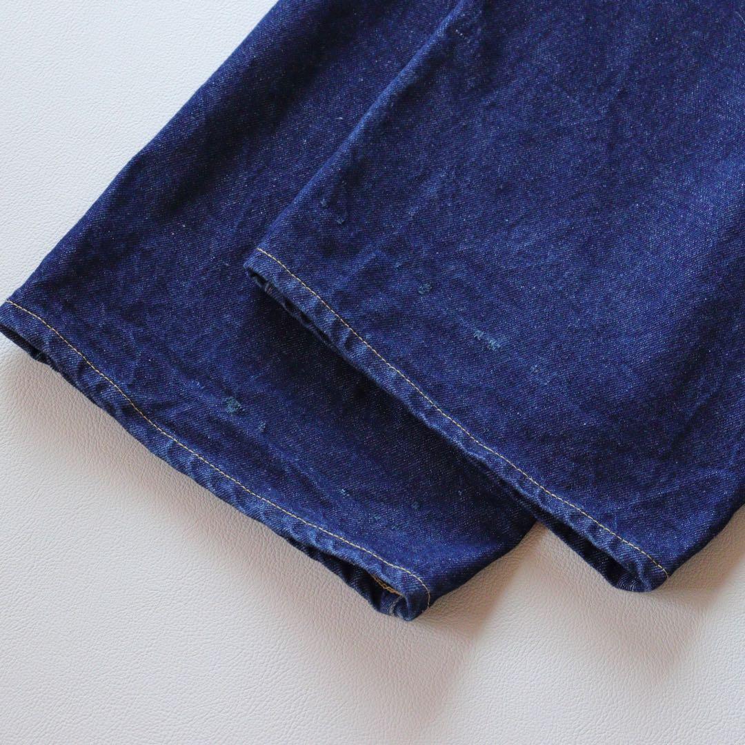 5261【美品】アンスクリア ワイドデニムパンツ ハイウェスト　L