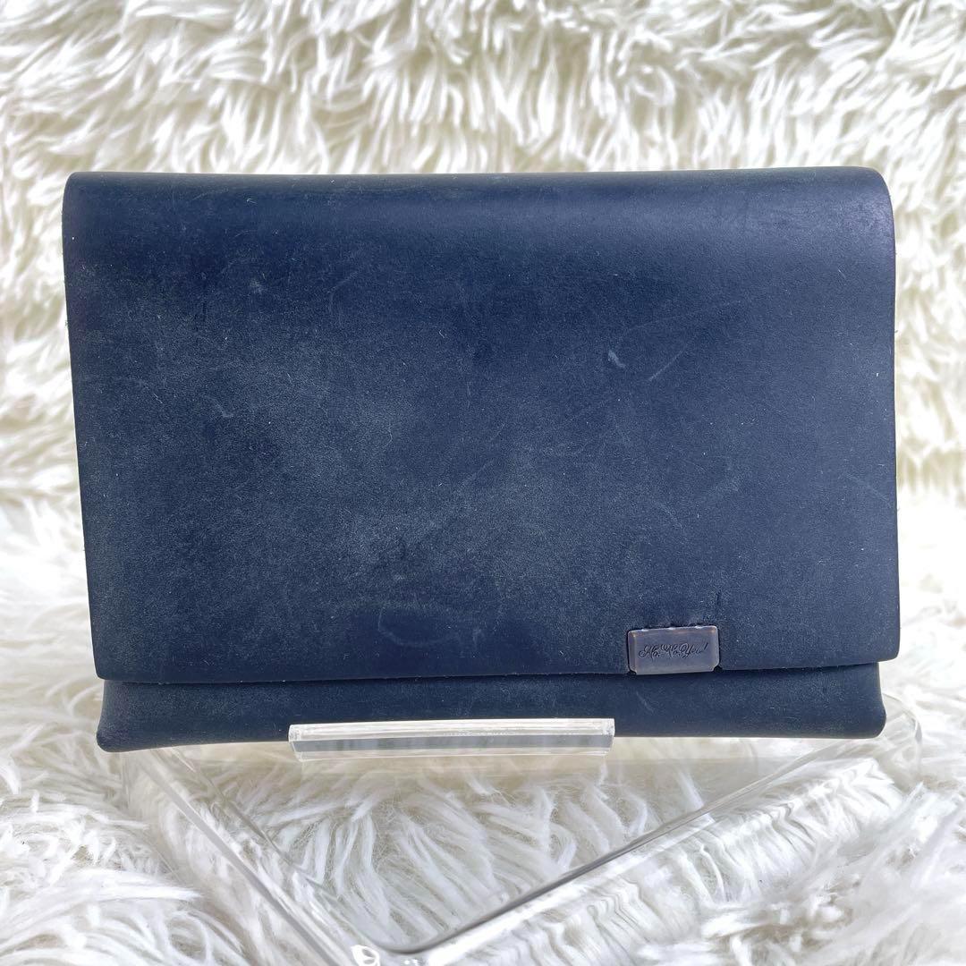 c483【所作】”極美品”ショサ オイルヌバックレザー ショートウォレット1.0