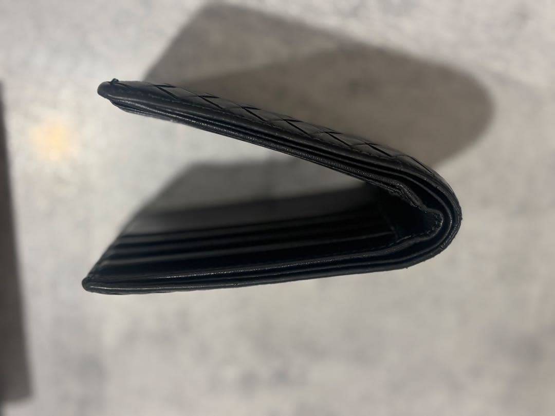 Bottega Veneta イントレチャート ブラック 二つ折り財布