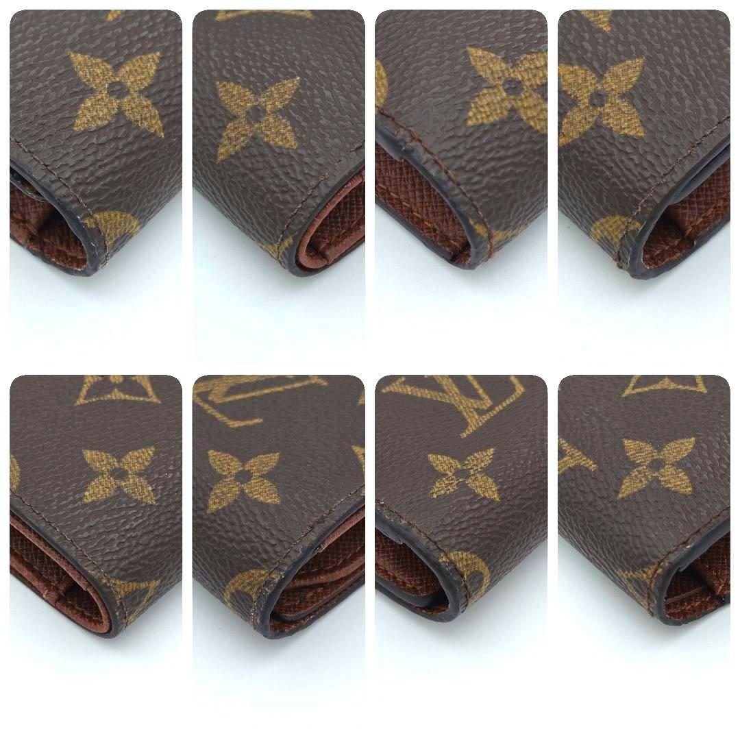 ルイヴィトン ポルトトレゾール エテュイパピエ モノグラム 三つ折り財布