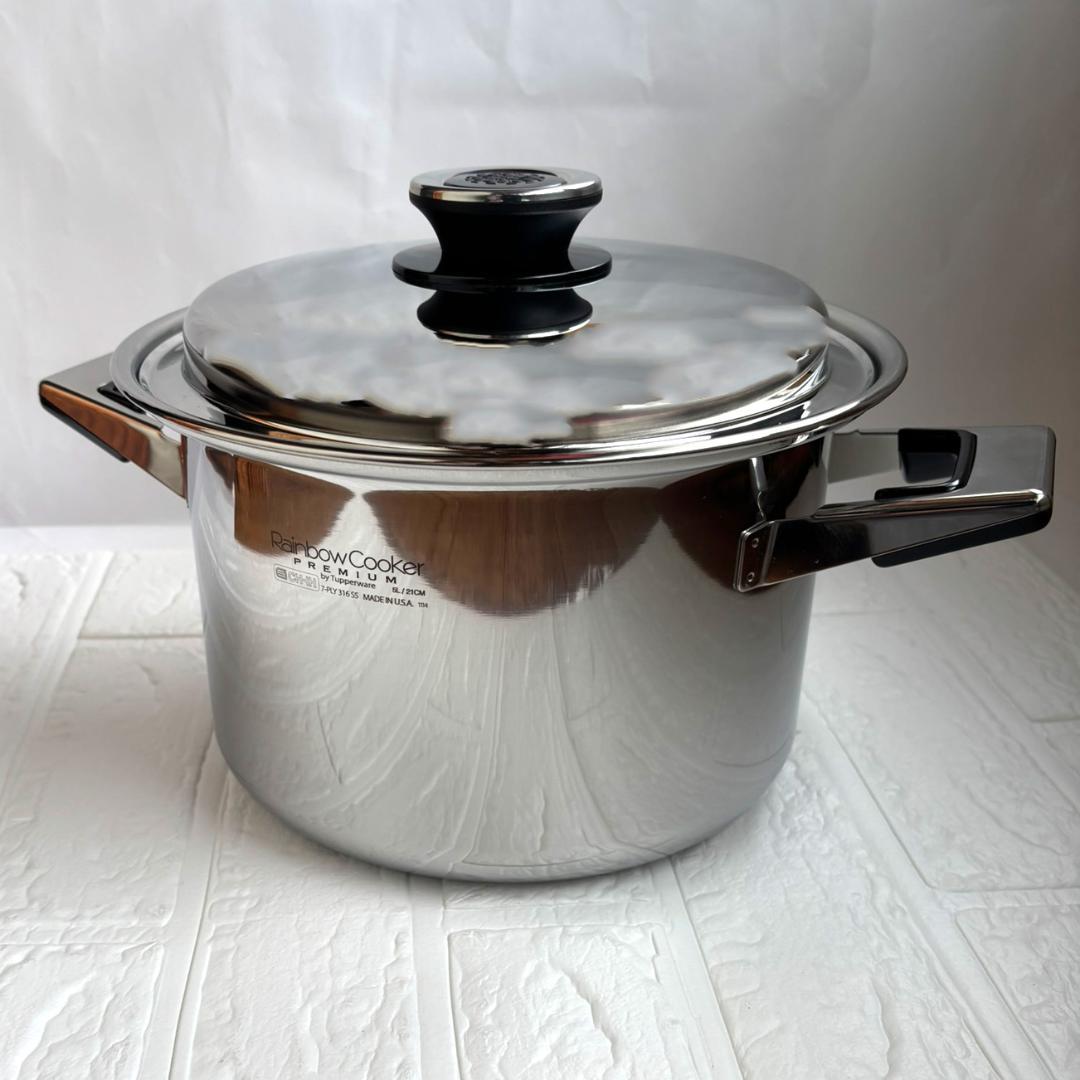 タッパーウェア　レインボークッカープレミアム21㎝寸胴鍋