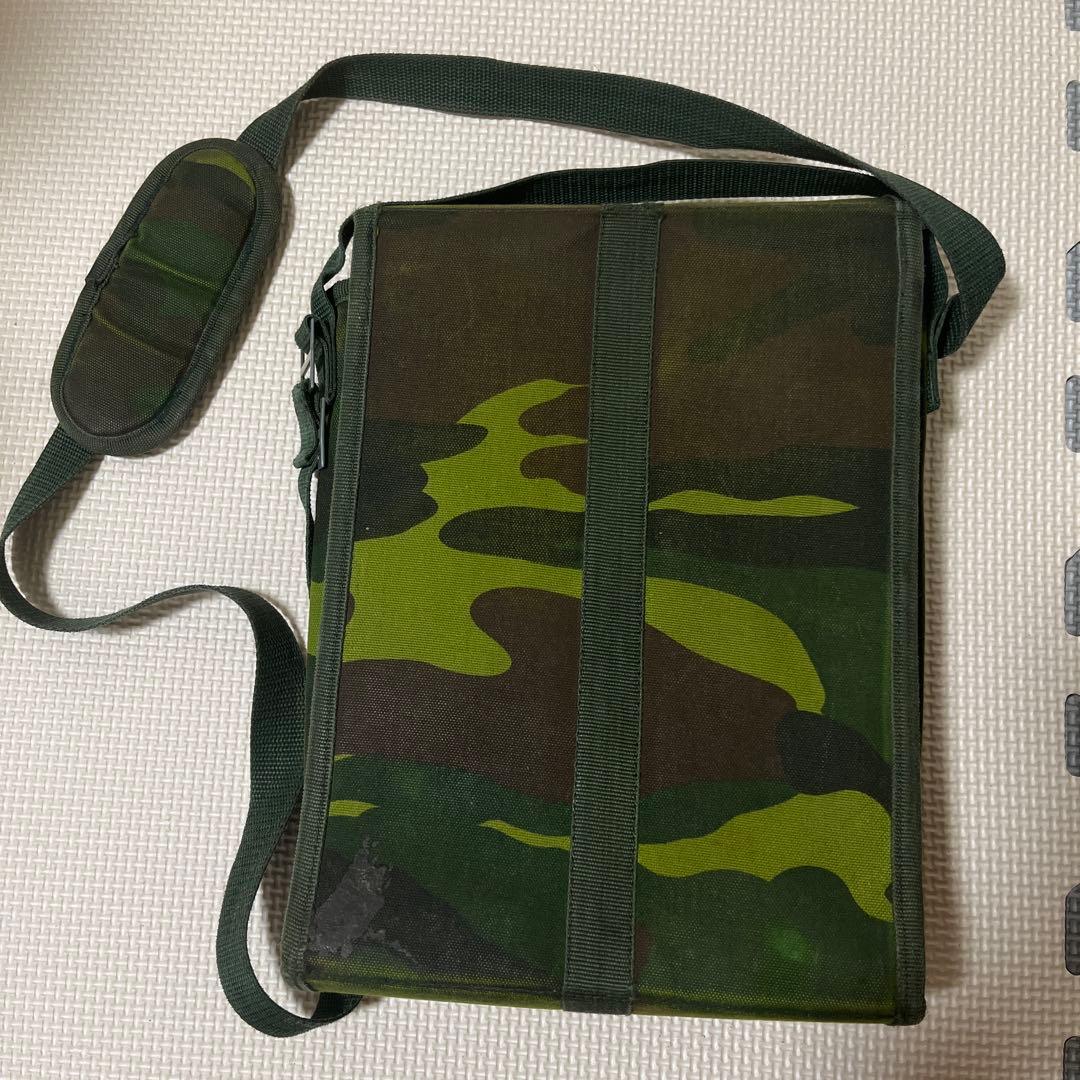 K　迷彩ウッドランドジャケット上下一式+ 迷彩キャンバスバッグ