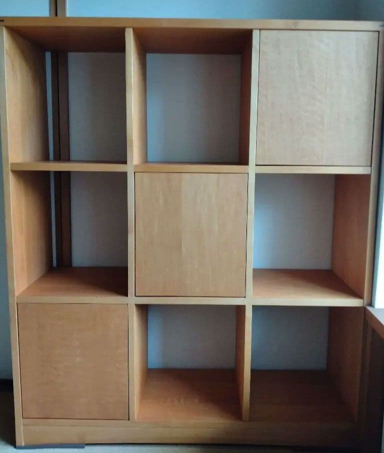 ACTUSアクタス 木製オープンシェルフ 9コンパートメント