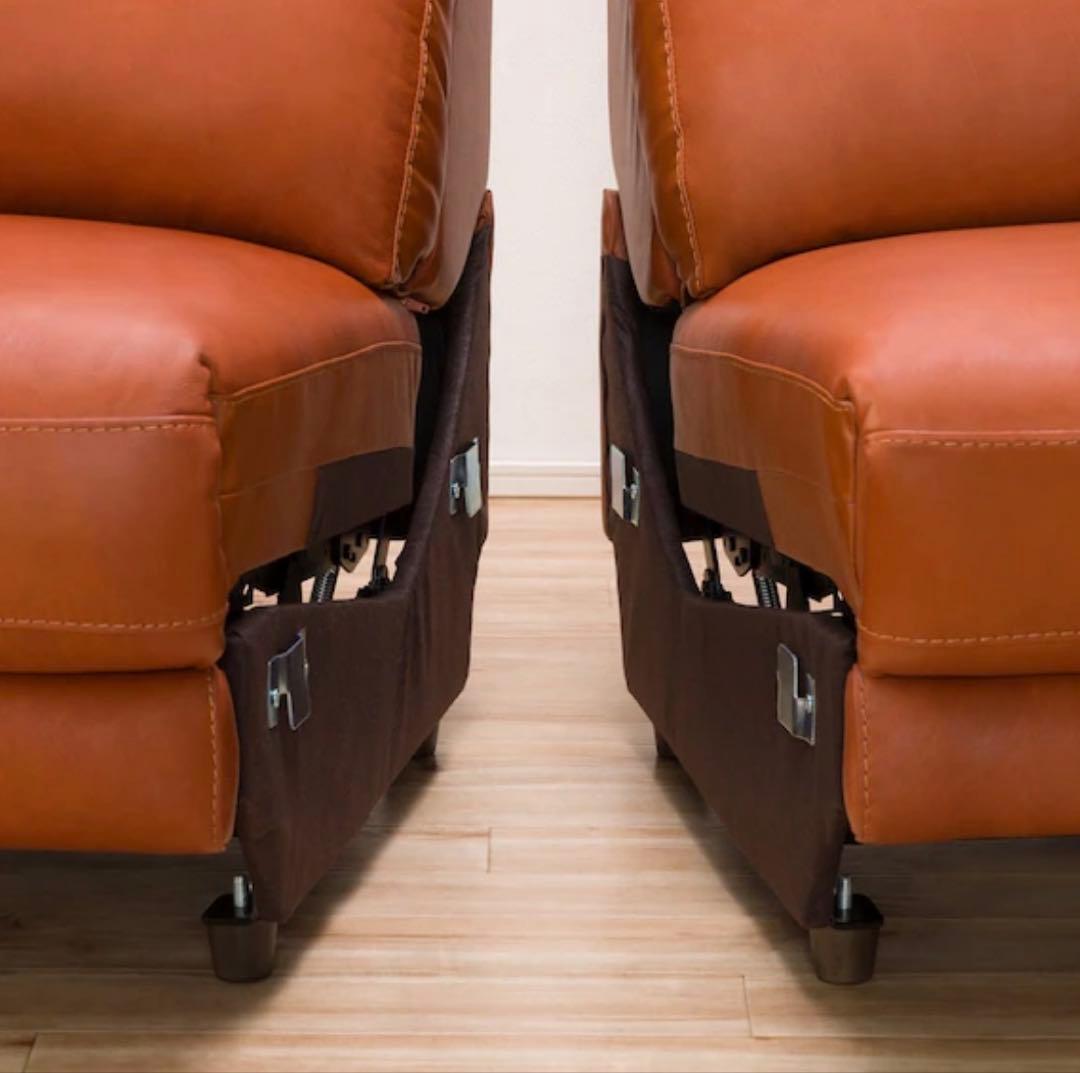 【直接引取りのみ】3人掛け 両電動 リクライニングソファ(アネーロ SK BR)