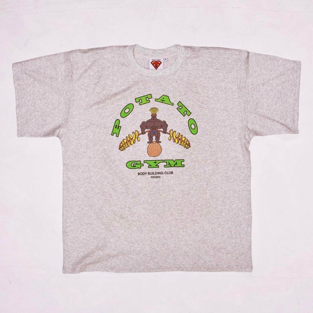 JACKPOT.MARKET ポテトジムTシャツ アッシュ　XL 美品