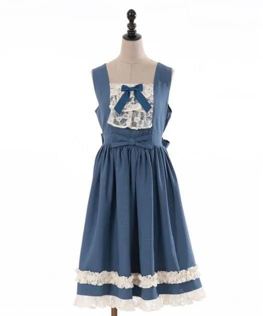 axes femme kawaii オリビアジャンパースカート　ブルー