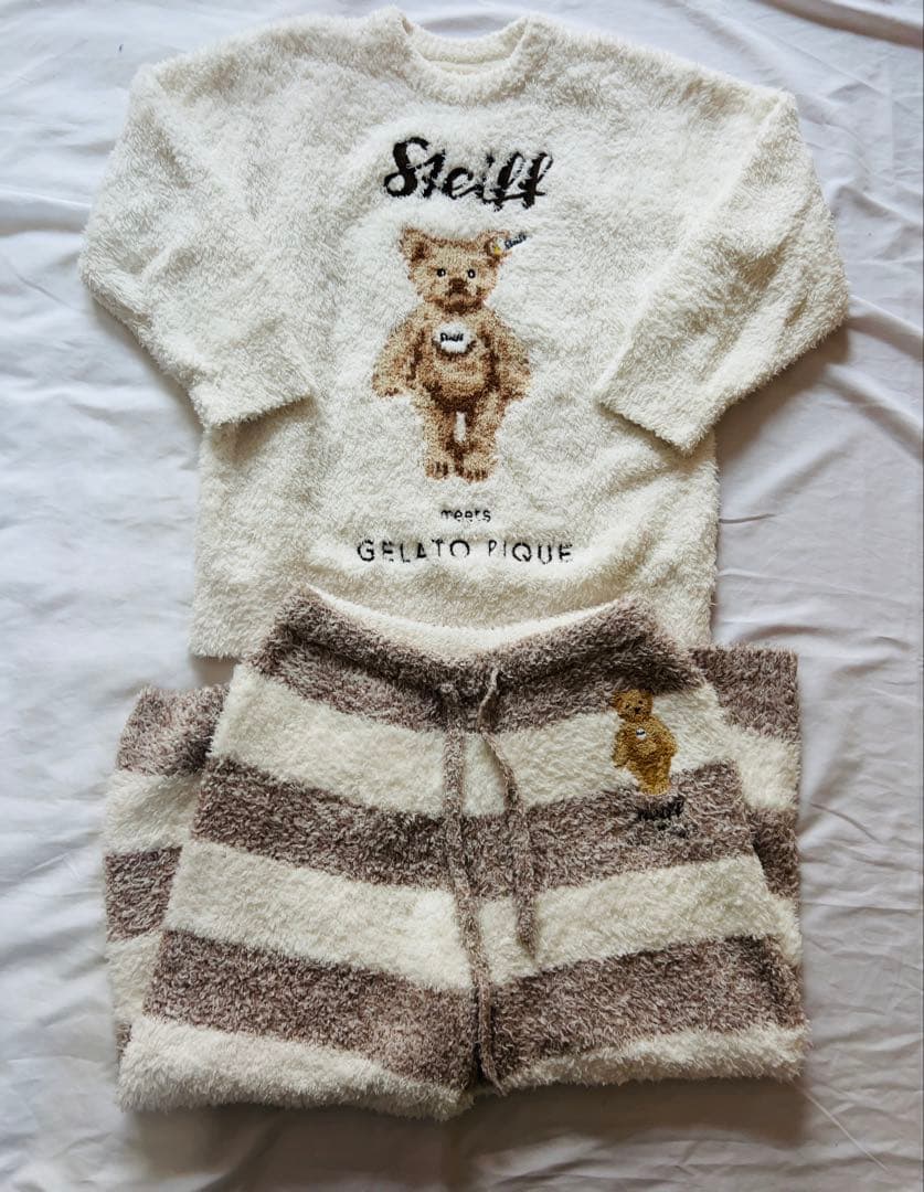 Steiff × Gelato Pique ルームウェア 上下セット