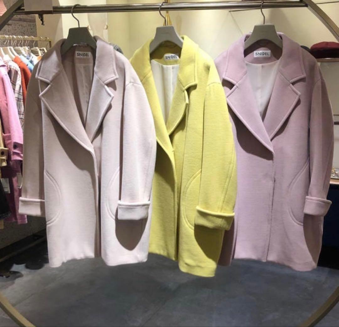 SNIDEL ライトコクーンコート　スナイデル イエロー
