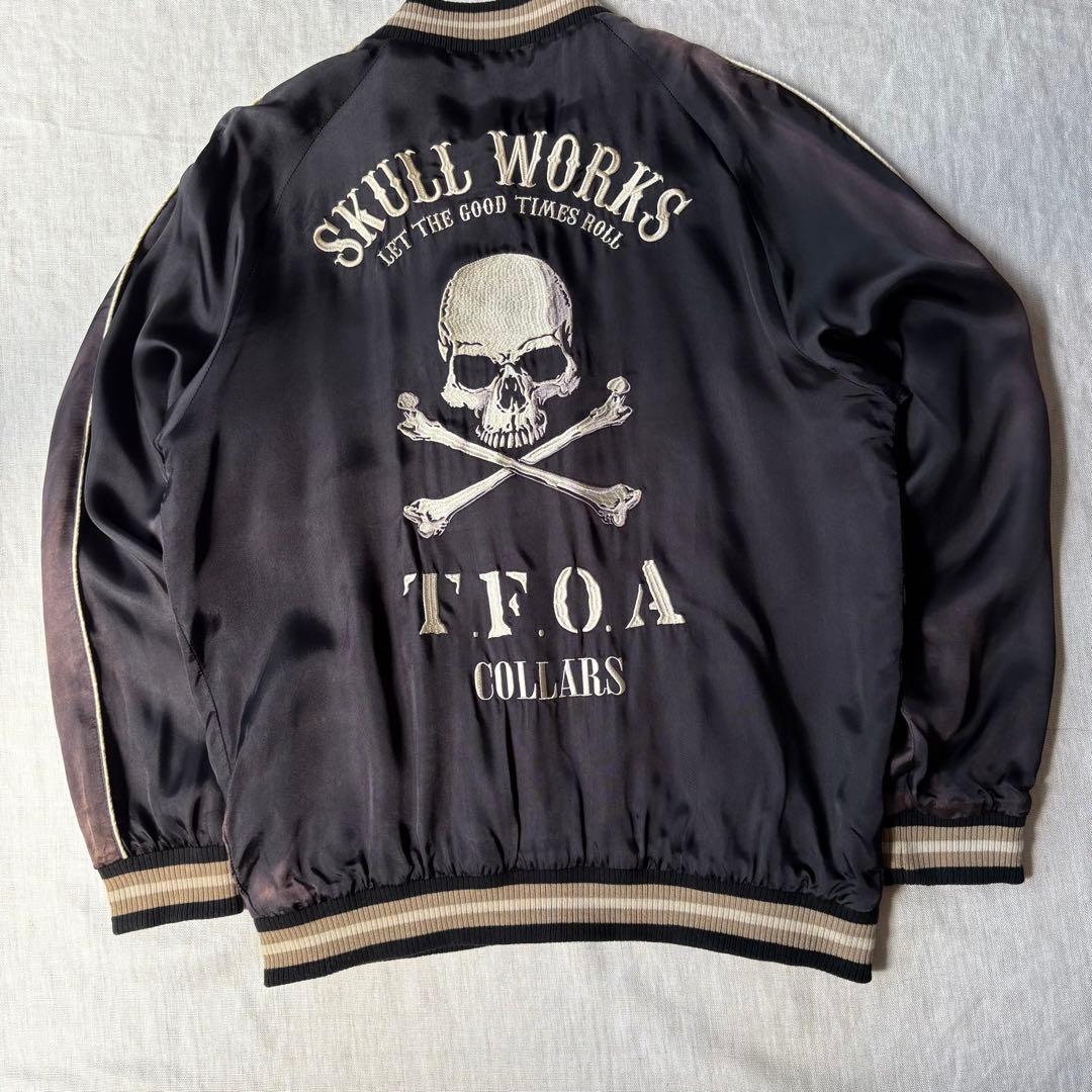 【グッドフェード】skullworks×COLLARS スカル スカジャン 刺繍
