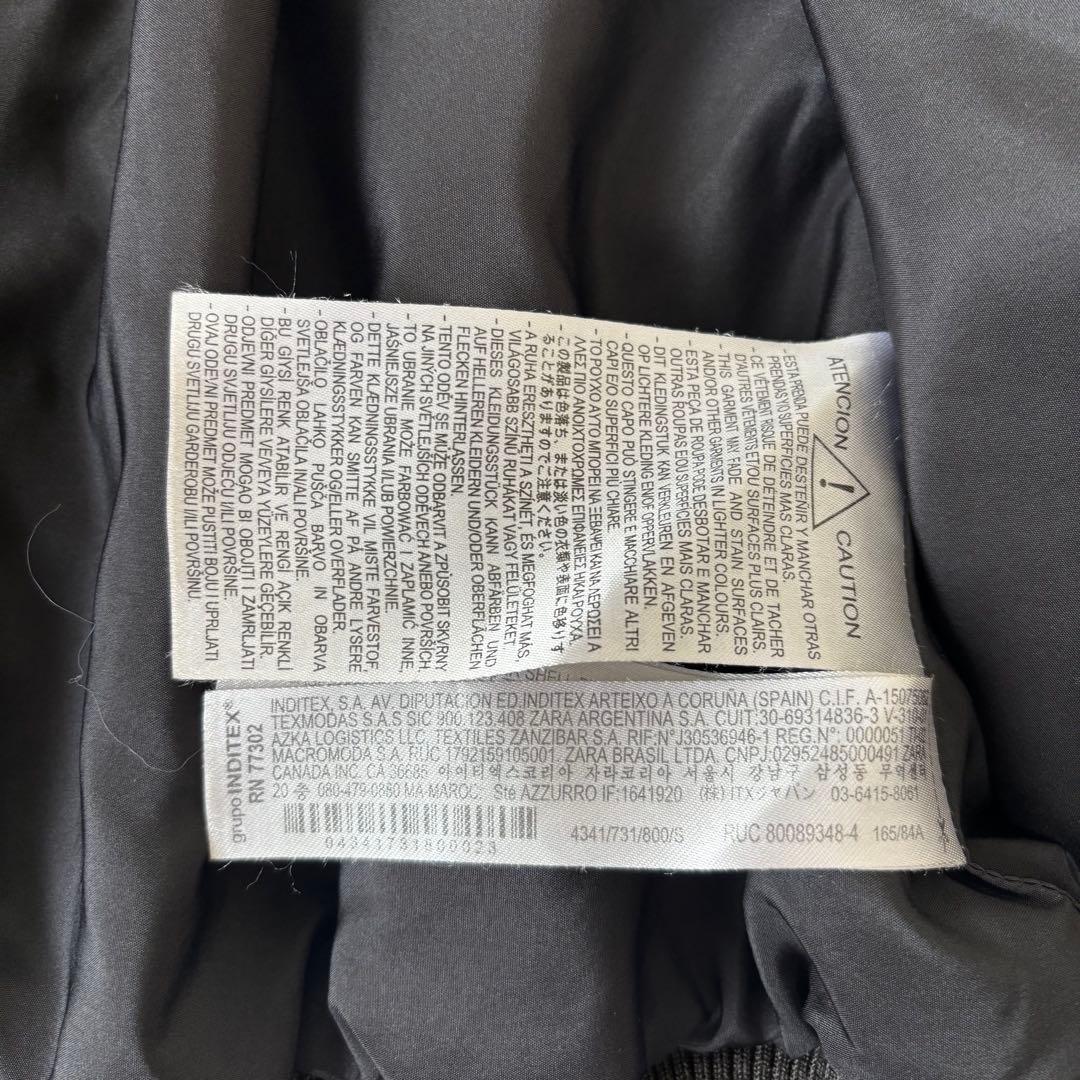 ZARA✨洗える　フェイクレザー　G1フライトジャケット ダメージ加工　短丈