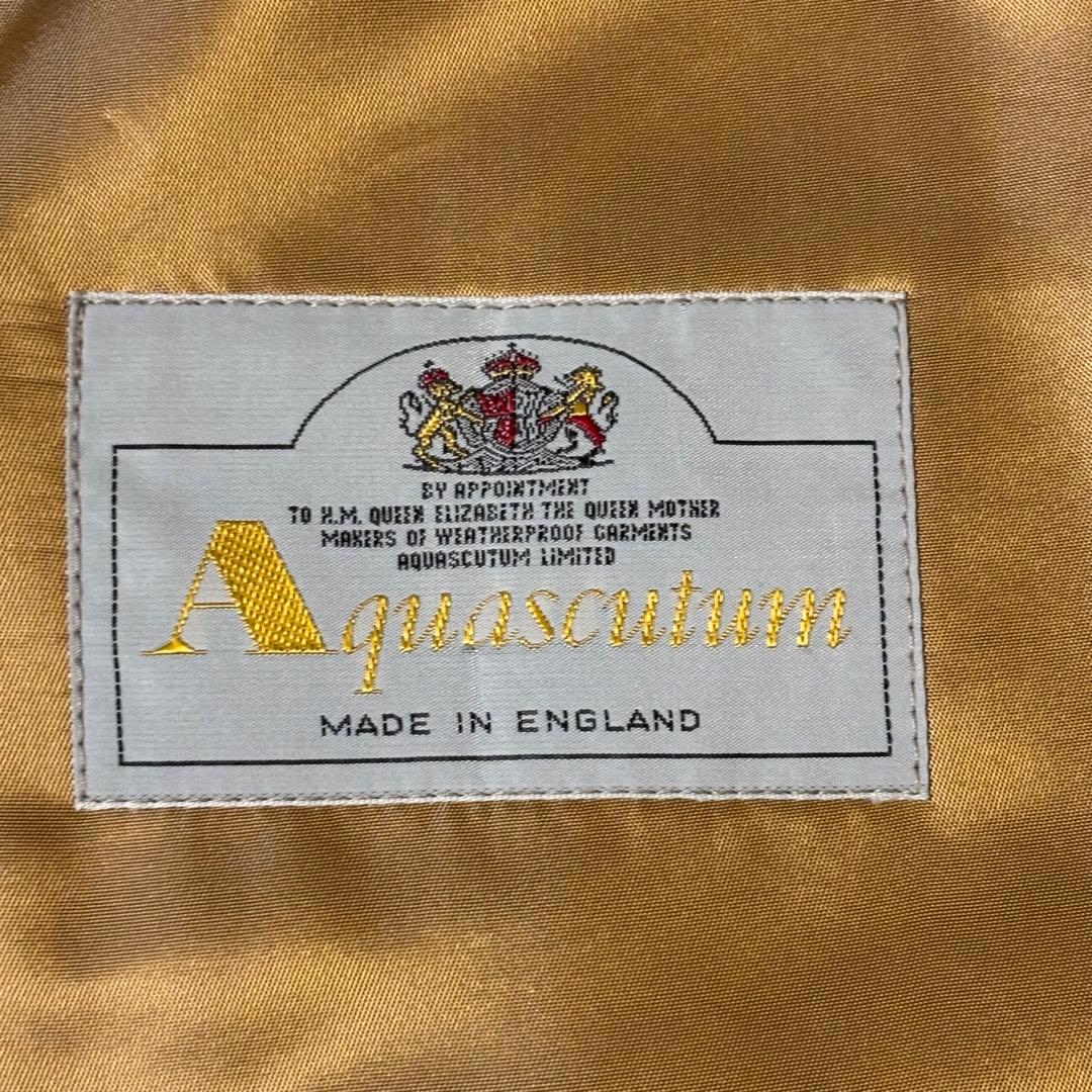 【未使用】Aquascutum イングランド製　ステンカラーコート　ヴィンテージ
