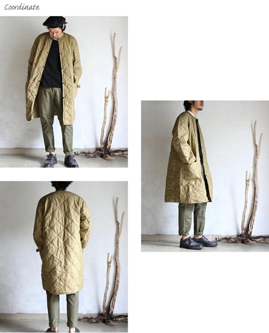 orslow NO COLLAR COAT オアスロウ 美品！