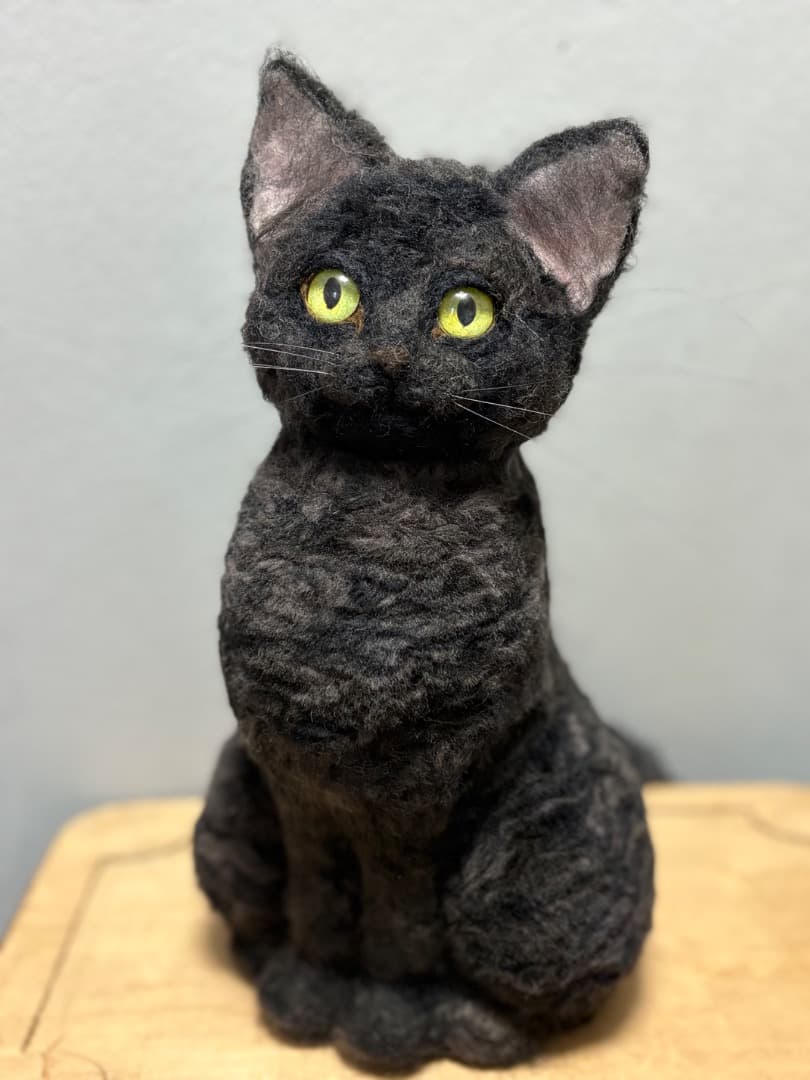 羊毛フェルト 黒猫【ハンドメイド