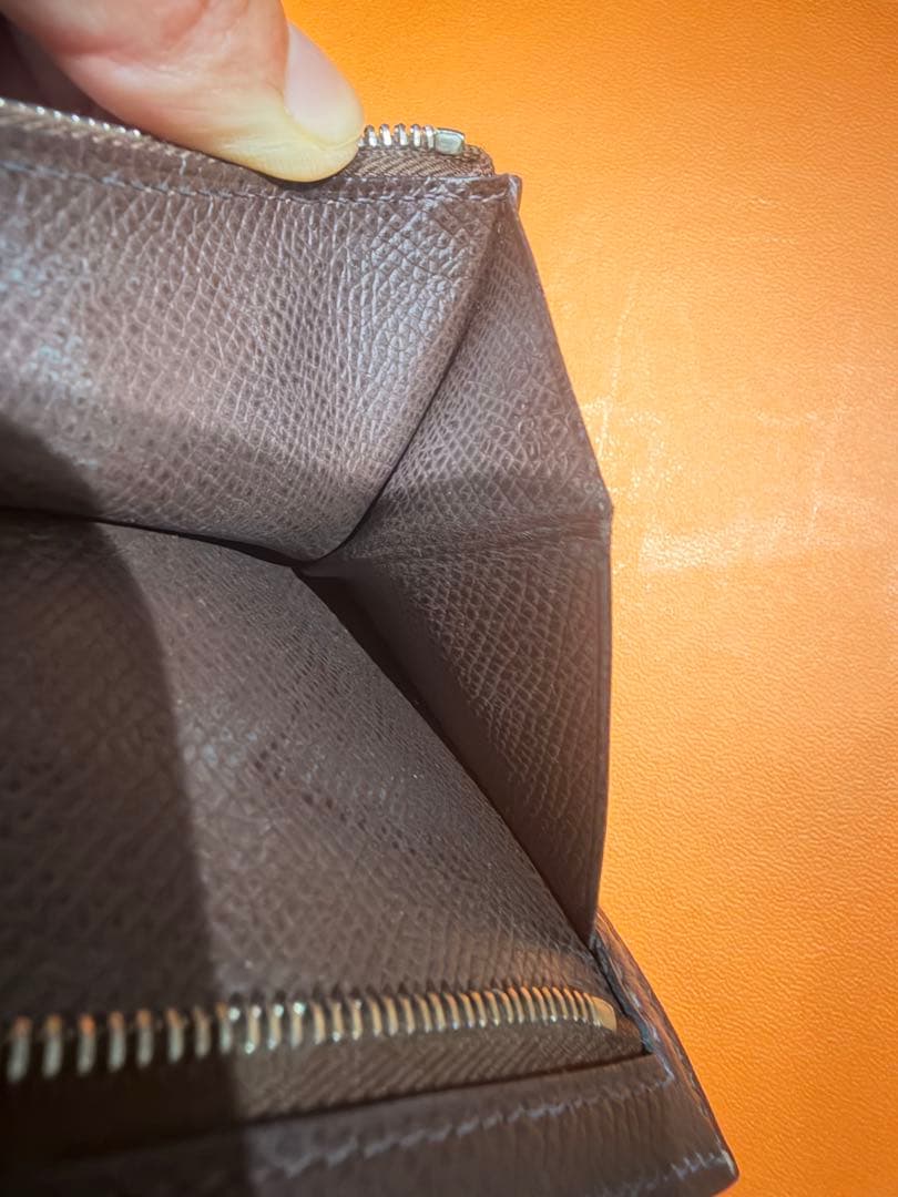 HERMES べアン財布　ショコラ箱あり