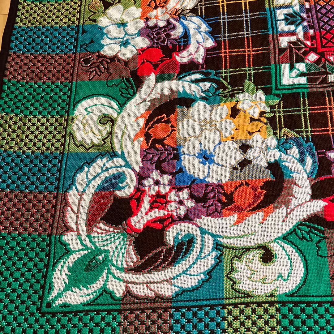 未使用レトロな厚手おしゃれなマルチカバー、200×250cm