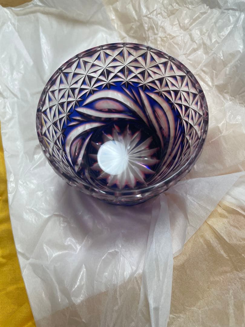 薩摩切子　カットガラス