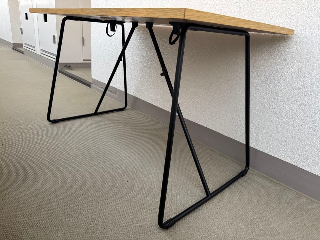 無印良品　オーク材　木製 折りたたみテーブル　120cm