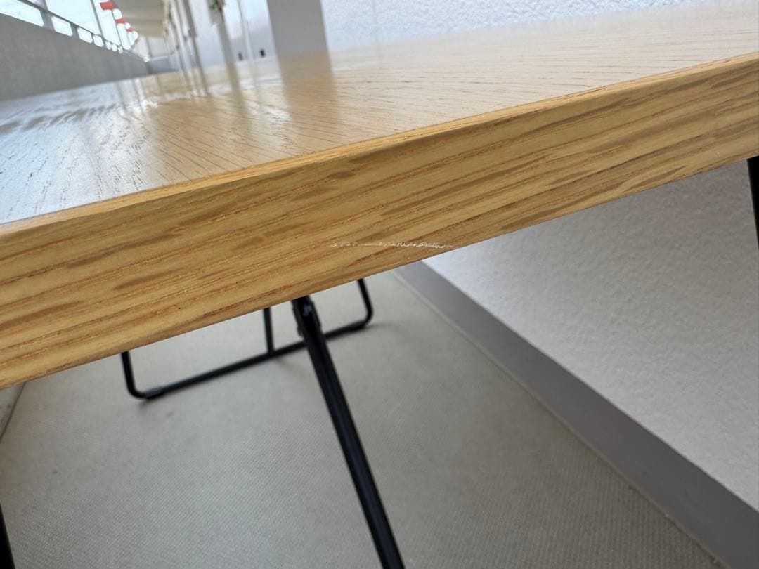 無印良品　オーク材　木製 折りたたみテーブル　120cm