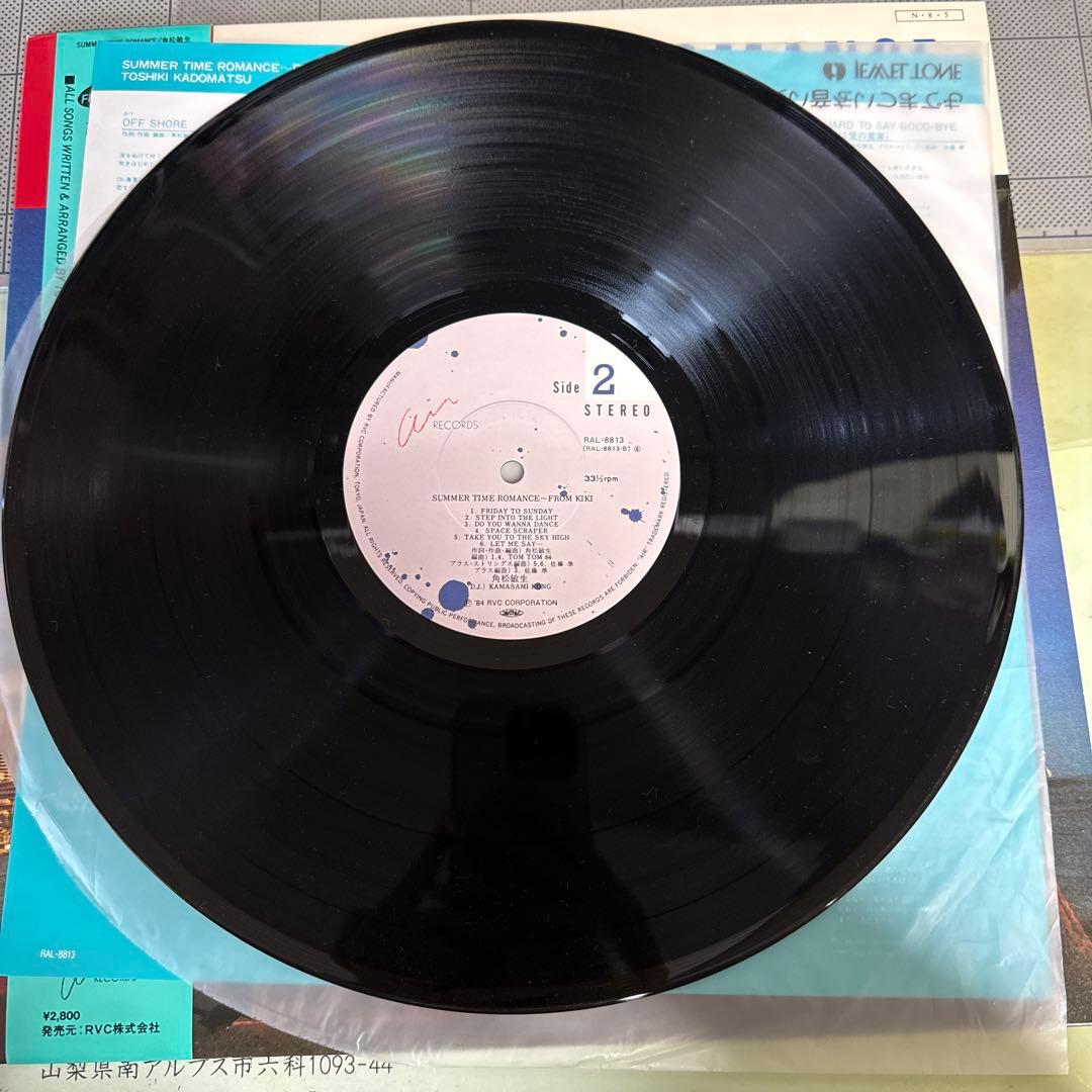 SUMMER TIME ROMANCE 角松敏生 LP