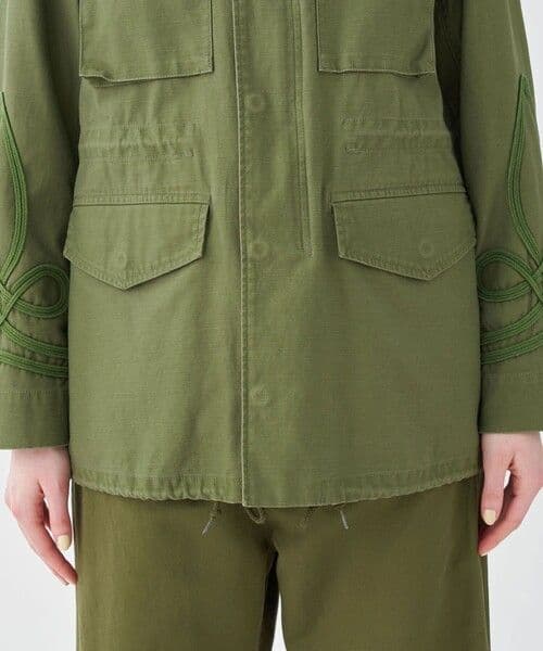【TOMORROWLAND】スラブバックサテン ミリタリージャケット