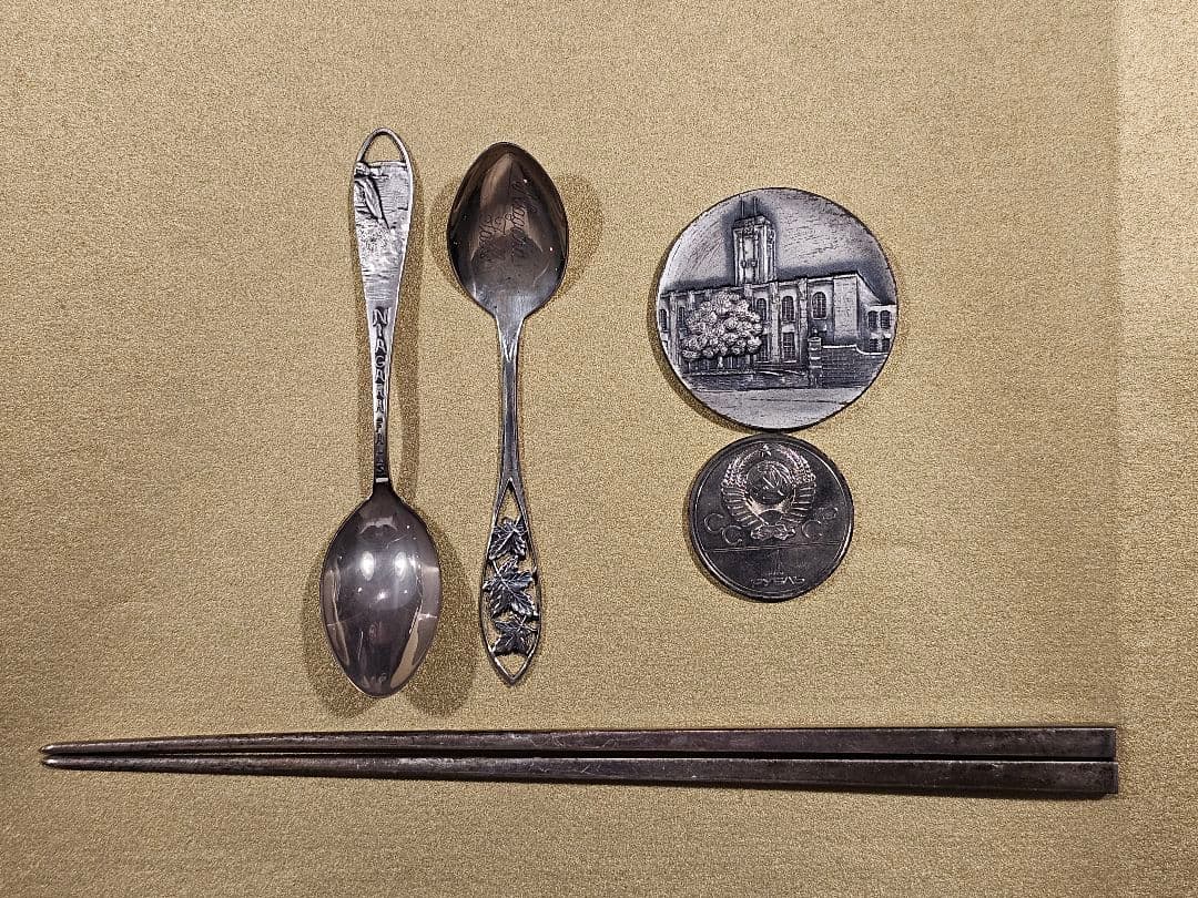 カトラリー 記念メダルセット 銀製 STERLING刻印