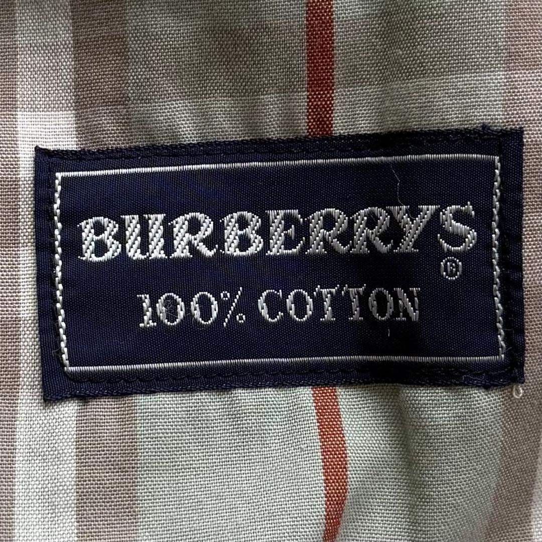 美品☆バーバリー トレンチコート ロングコート グリーン ノバチェック ベルト