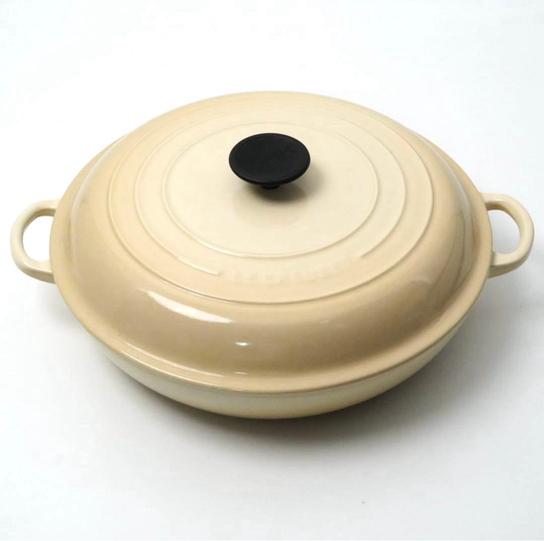【美品】LE CREUSET　ビュッフェキャセロール　デューン　30cm