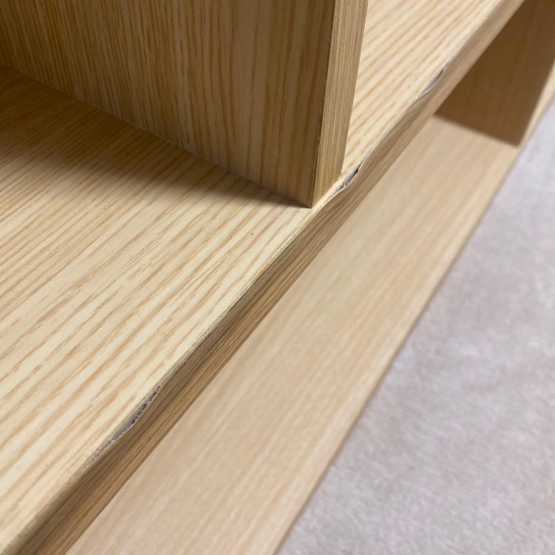 木製　オープンシェルフ　ラック　アシンメトリー　大型家具