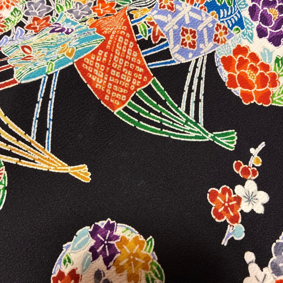 2-上　七五三　舞台衣装　和柄　正絹　13点　女の子　着物　7歳