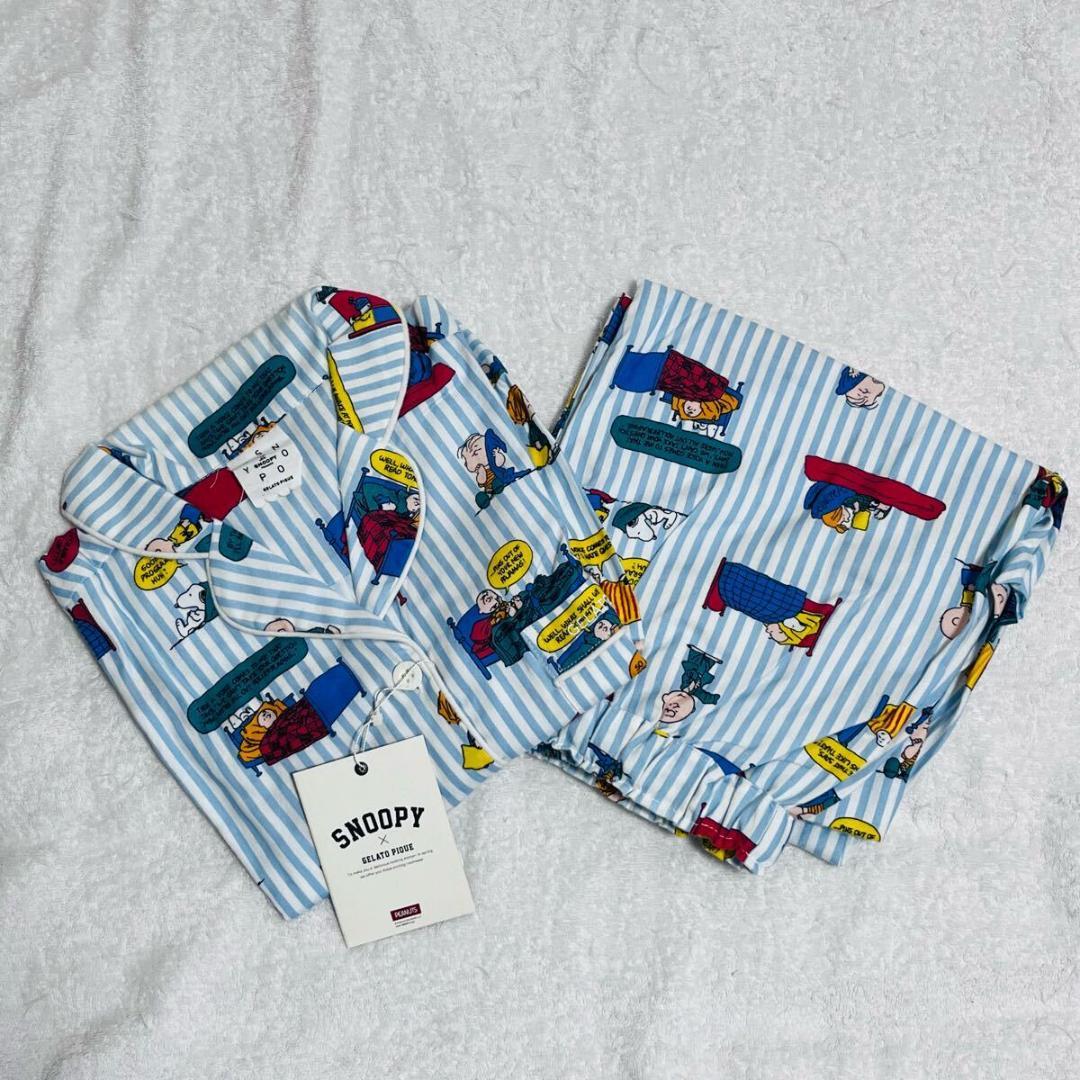 ★廃盤 タグ付き ジェラートピケ パジャマ ルームウェア 上下 スヌーピー★