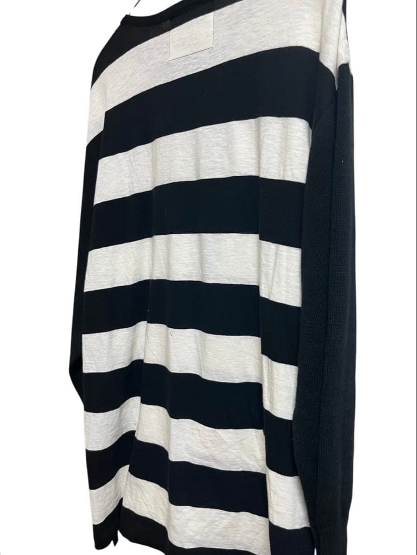 \"BLACK and BLACK Yohji Yamamoto\" ボーダーロンT
