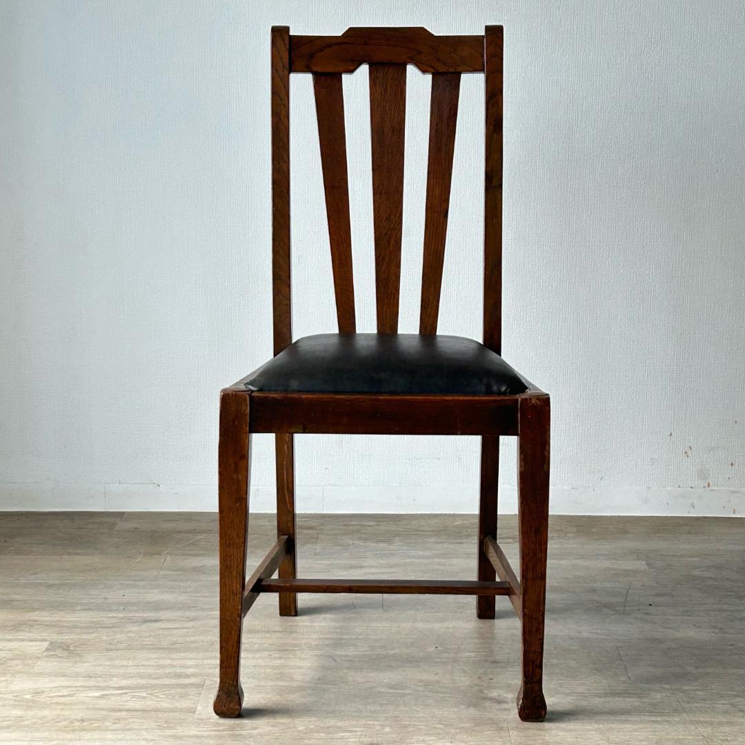 イギリス アンティーク 家具 ダイニング チェア オーク　椅子 英国 404A1