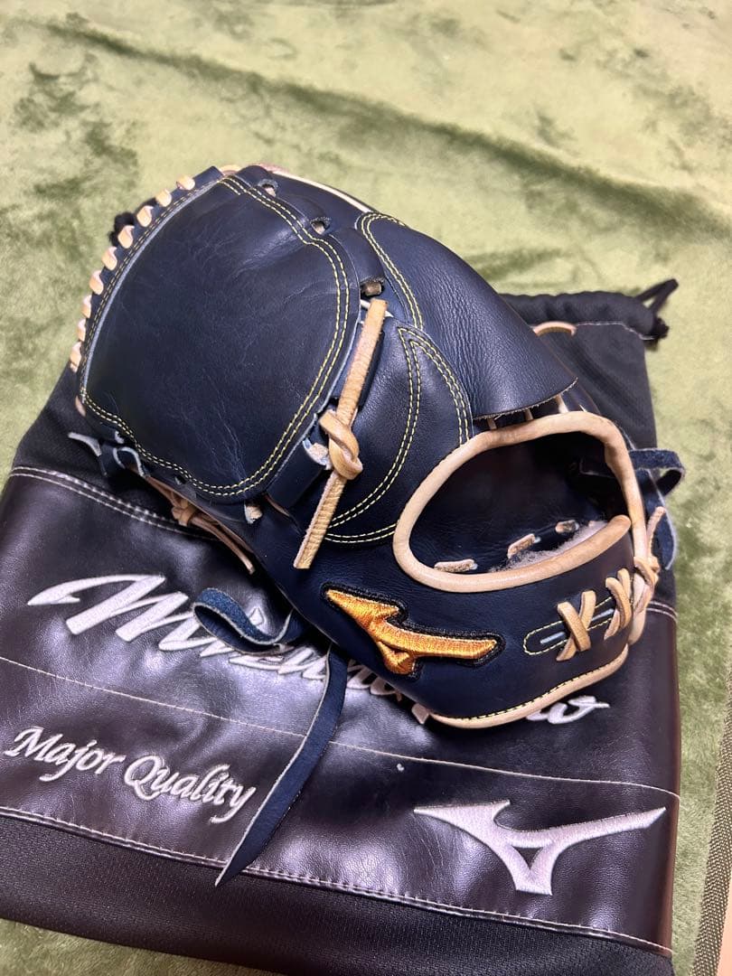 P*A様 ミズノプロ 軟式グローブ ネイビー 左投げ投手用 宮城大弥モデル