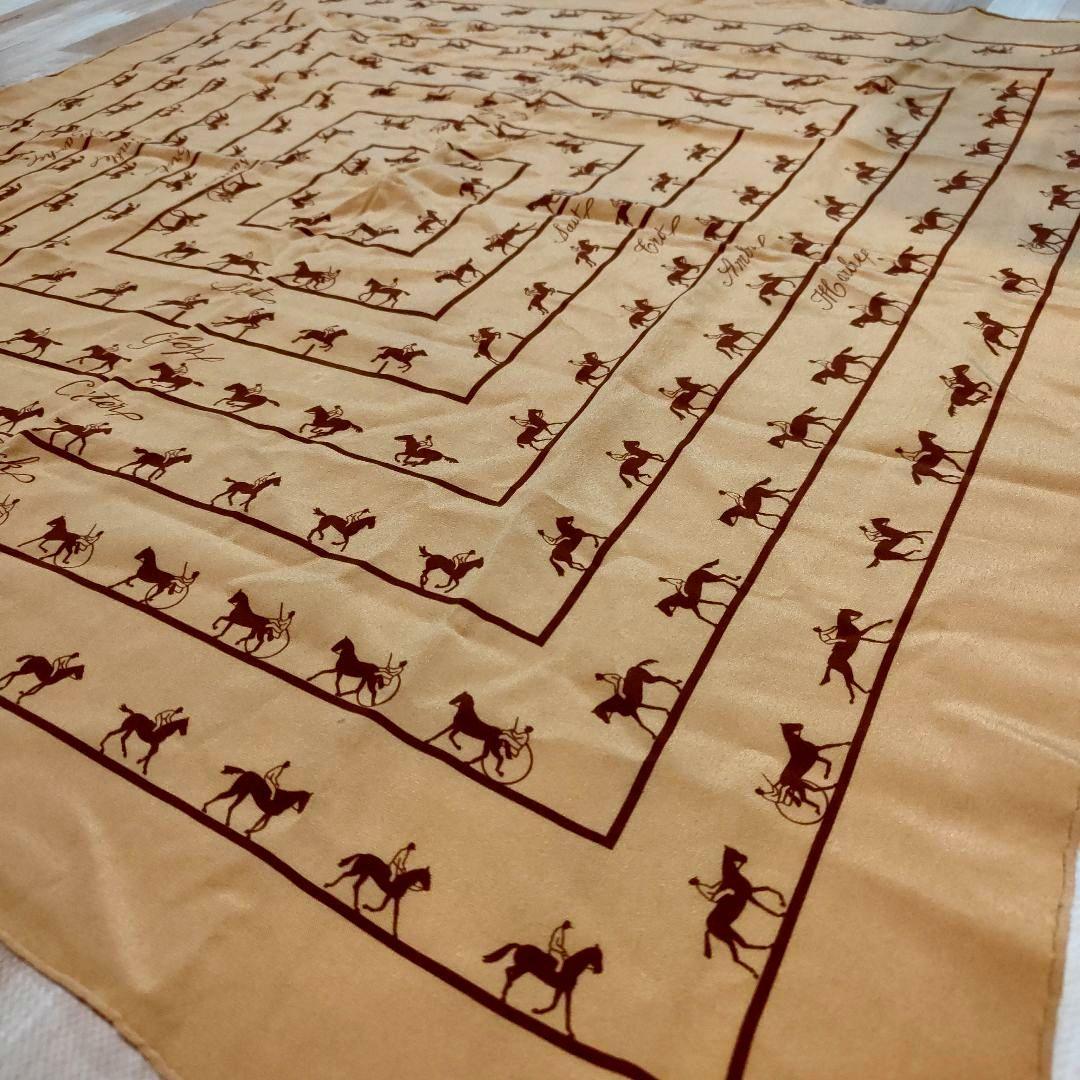 HERMES/エルメス カレ 馬術 シルク スカーフ 83cm角