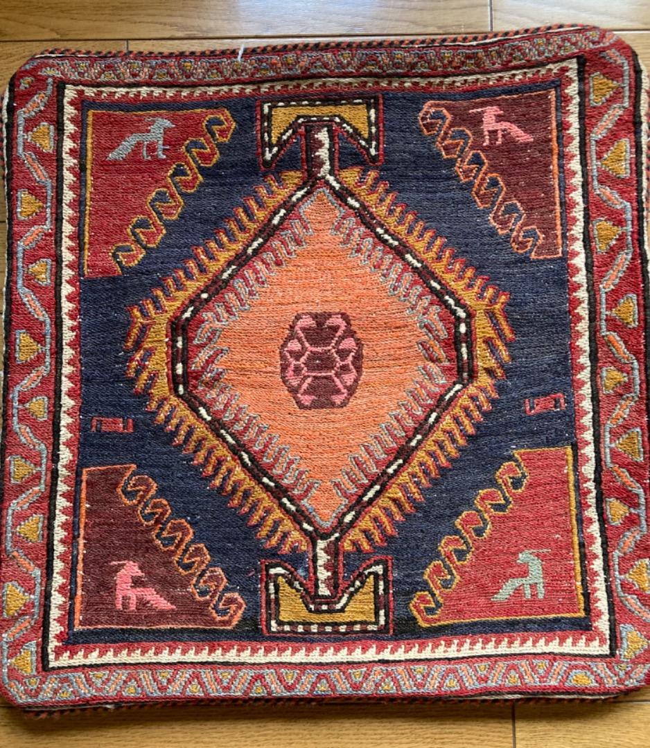 オールドキリムクッションカバー 50cm×50cm No.383