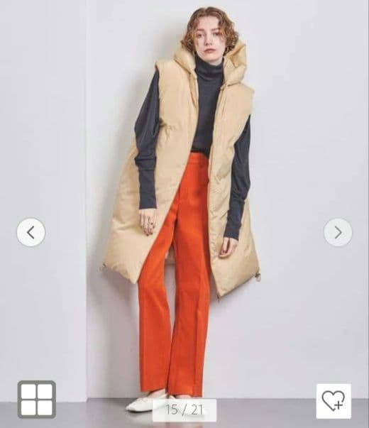 UNITED ARROWS ダウンベスト NATURAL 36(S)