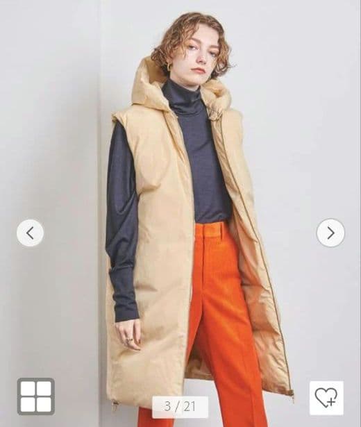 UNITED ARROWS ダウンベスト NATURAL 36(S)