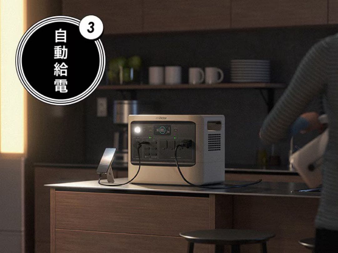 【完全未開封品】防災品Victor ビクター ポータブル電源BN-RF1100