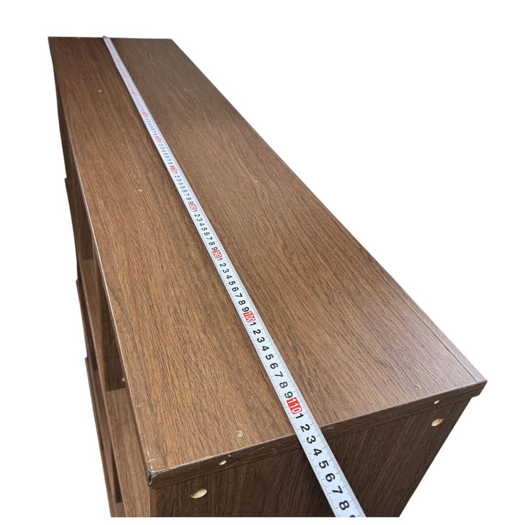 ウォールナット　シェルフ　木製オープンラック　3列×3段