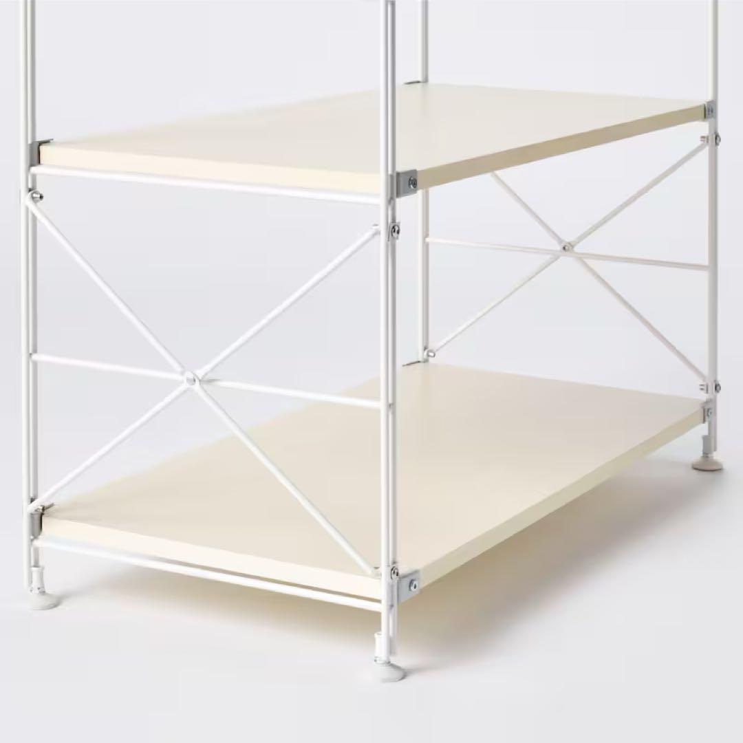 無印良品 スチールユニットシェルフ 小 ライトグレー