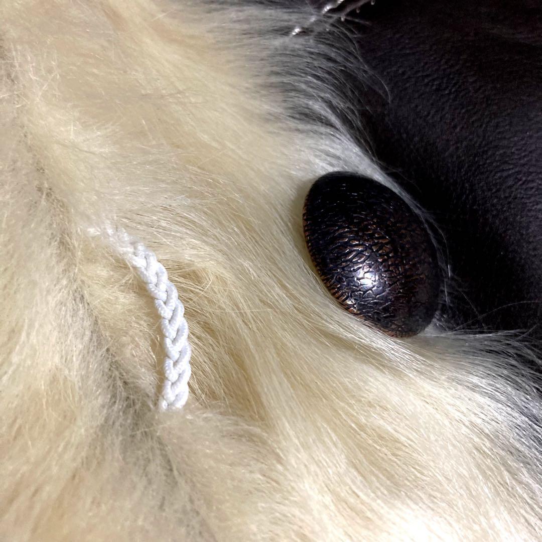 【希少】レザージャケット 羊革 フォックスファー ブラウン 北川 東京 11号