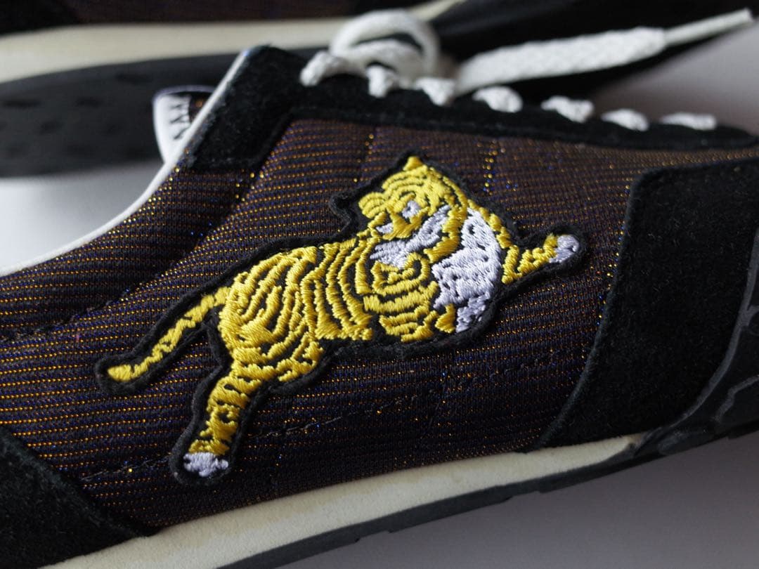 KENZO ケンゾー　タイガー 虎刺繍　スニーカー ブラウン系 ラメ　約24cm