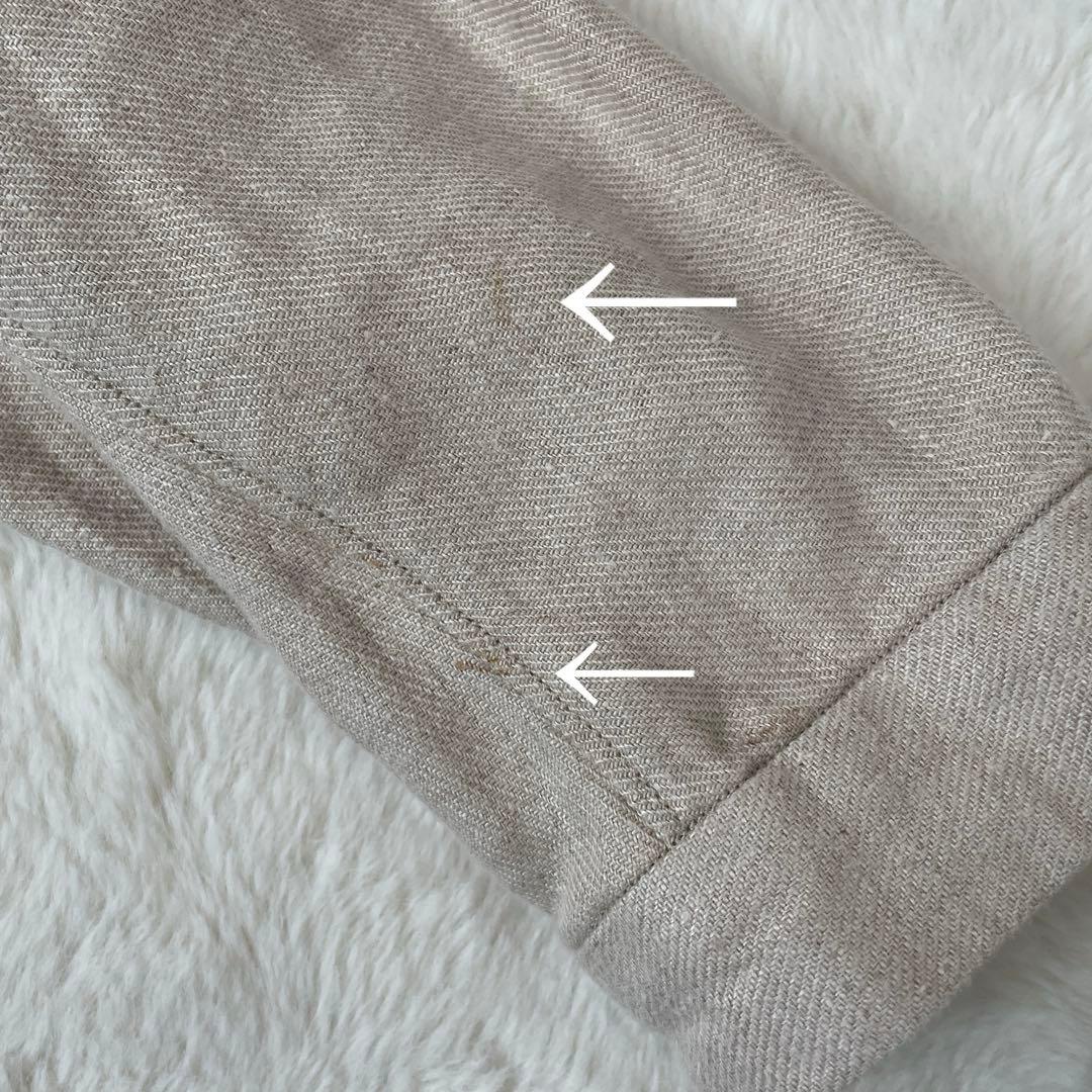 FIRMUM　ゆったり　リネン　長袖　オールインワン　白　ロングスリーブ　つなぎ