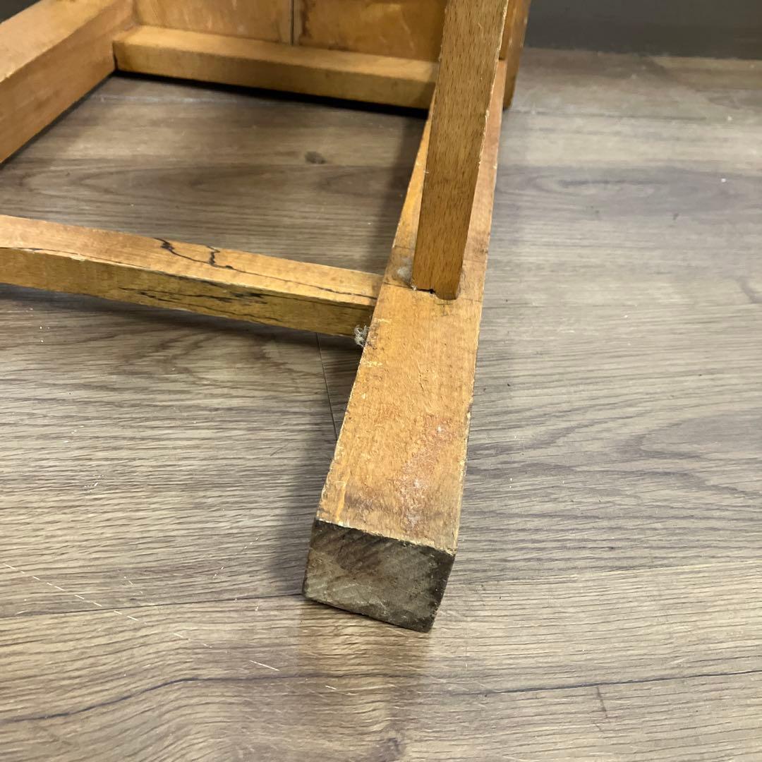 A-3 アンティーク 木製スツール 図工椅子 レトロ 飾り台 ヴィンテージ古家具