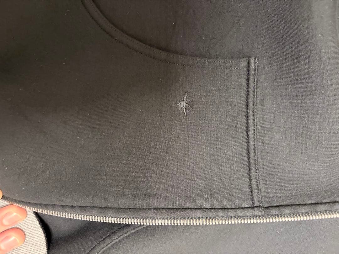 Christian Dior ディオール ジップアップパーカー ブラックグレー