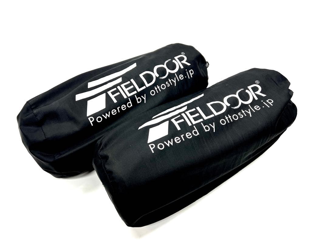 【美品】FIELDOOR 車中泊ペアマット 10cm厚 Sサイズ＋ペア枕付き