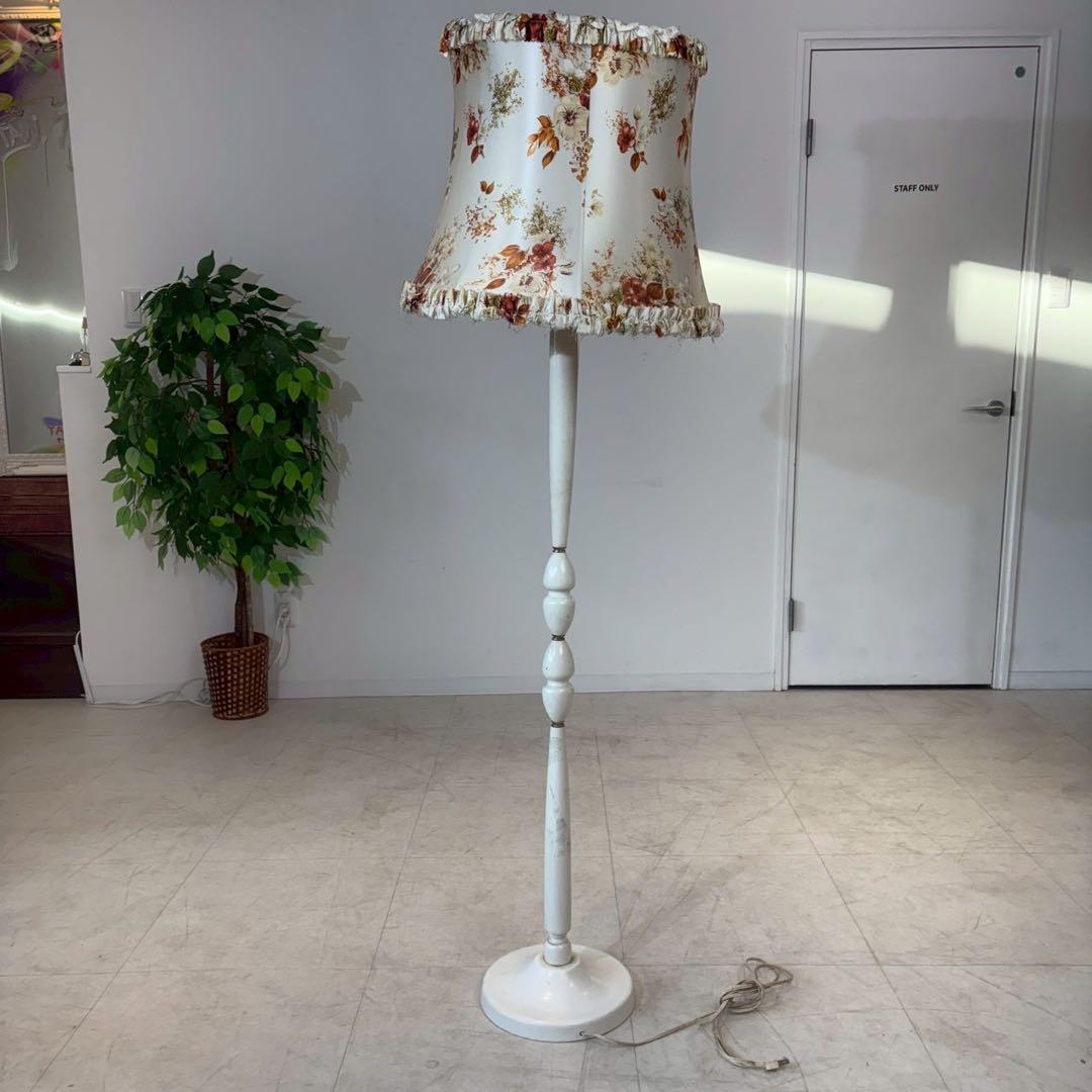 イギリス アンティーク 家具 フロアスタンド フロアランプ 照明 店舗什器 木製