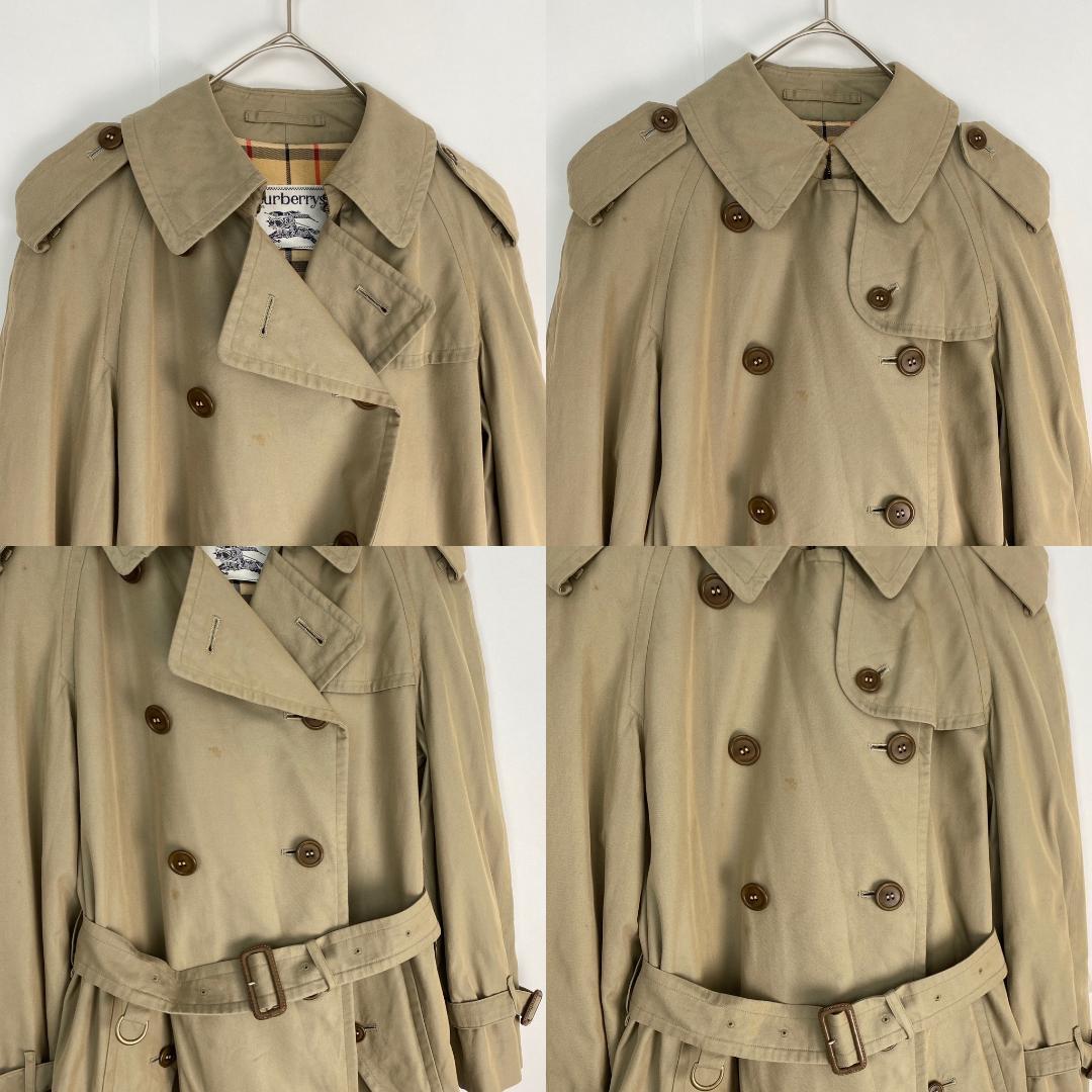 バーバリーズ　トレンチコート　90s　白タグ　ライナー付き　Burberrys