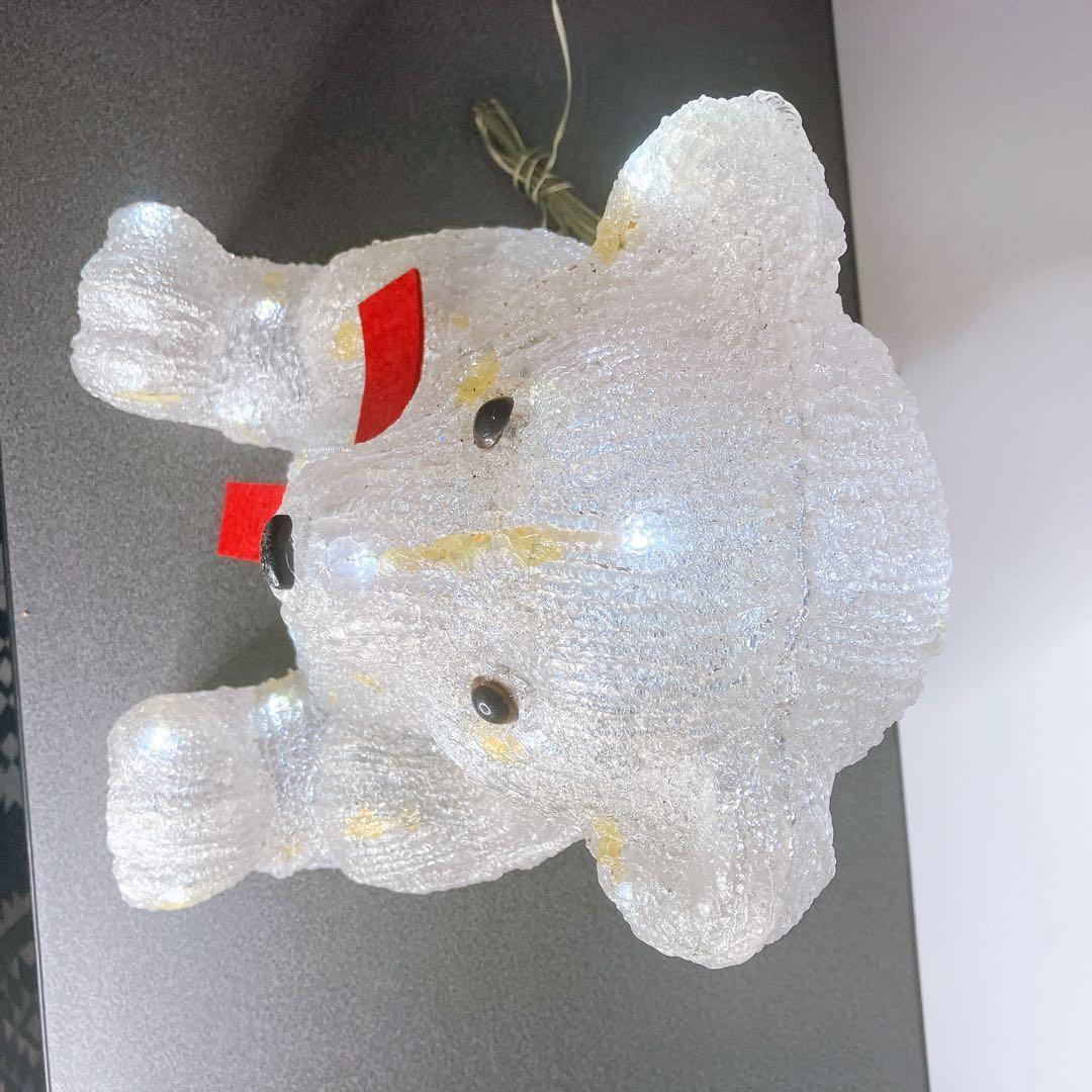 テディベア シロクマ2点セット　 LED